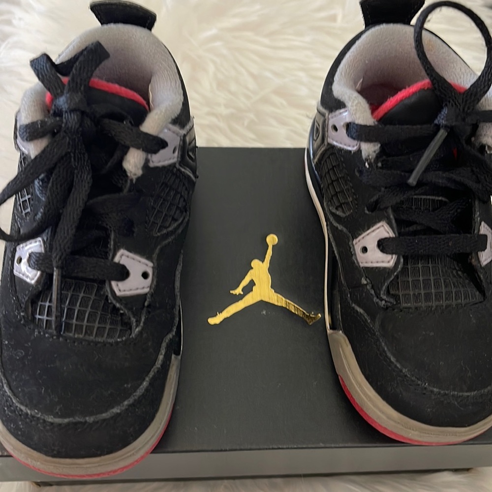 Jordan Kids Black, Red & Gray Sneakers